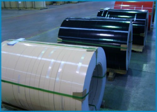 Forming of coated aluminum coil