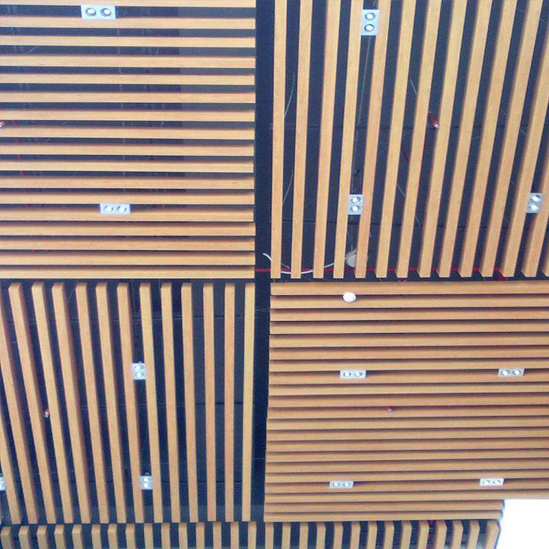 wood grain aluminum strip ceilings