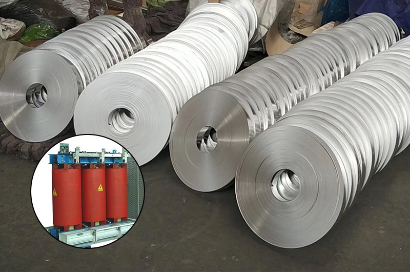 Aluminum strip for transformer winding